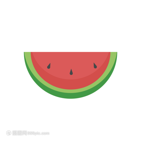 AI矢量图卡通水果西瓜元素与果树的创意融合